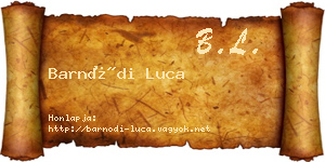 Barnódi Luca névjegykártya